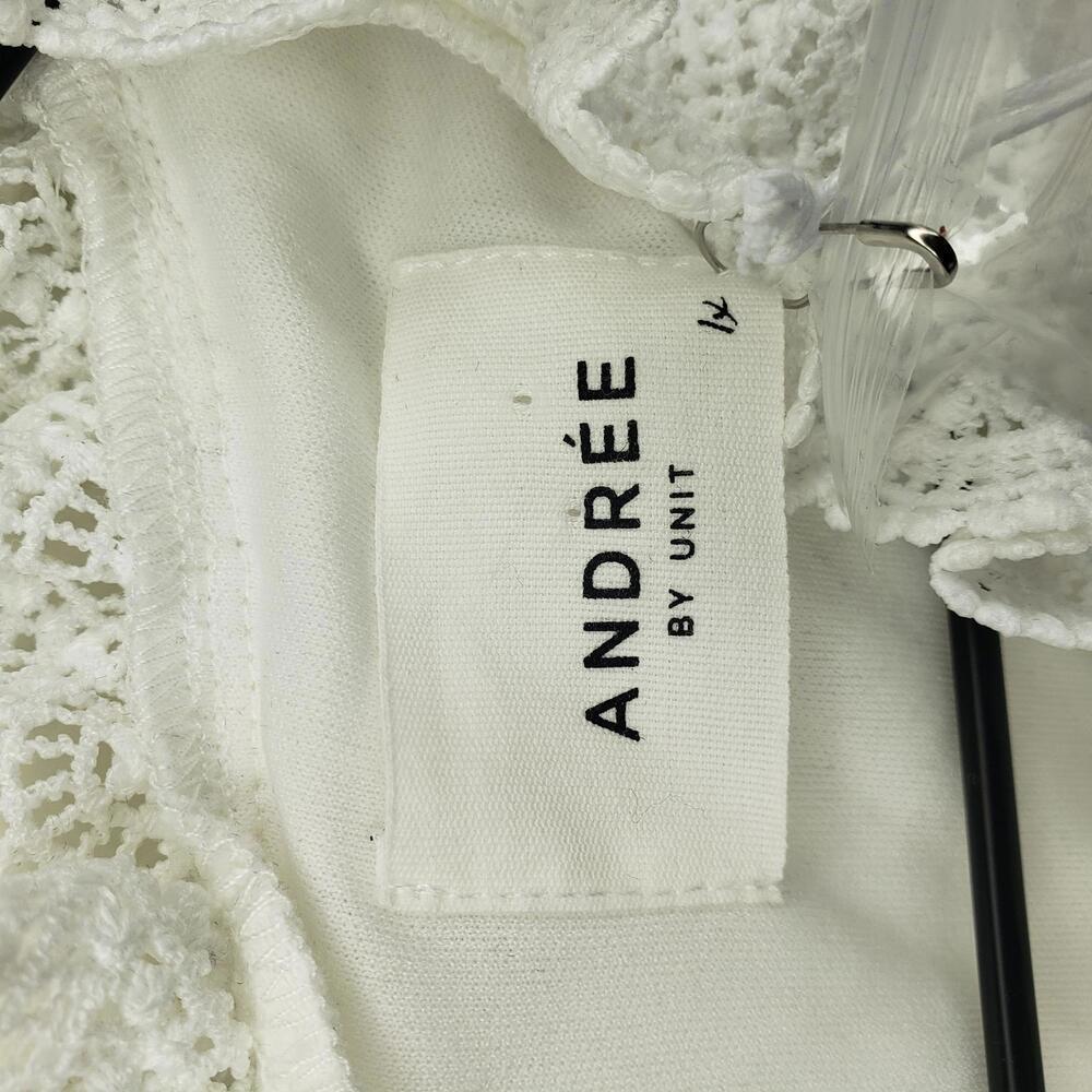 NWT Andree by Unit Women's Sx 1X Lace Victorian Style Blouse (1640) - Picture 4 of 5